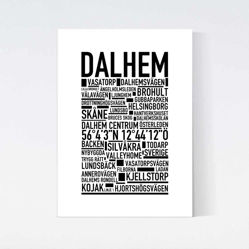 Dalhem Text Poster