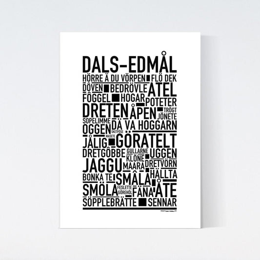 Dals-Edmål Dialekt Text Poster