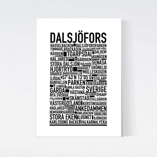 Dalsjöfors Text Poster