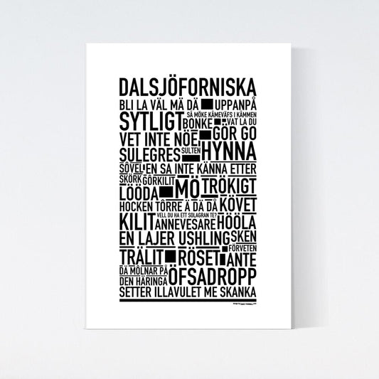 Dalsjöforsniska Dialekt Text Poster