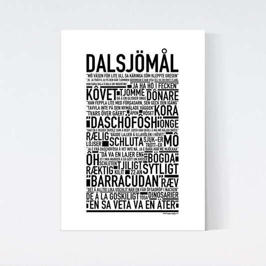 Dalsjömål Dialekt Text Poster