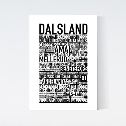 Dalsland Landskap Text Poster