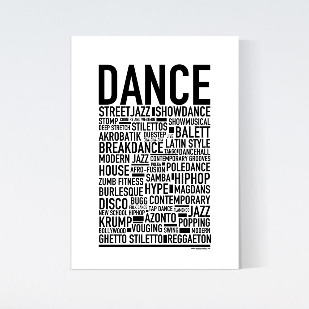 Dance Text Poster