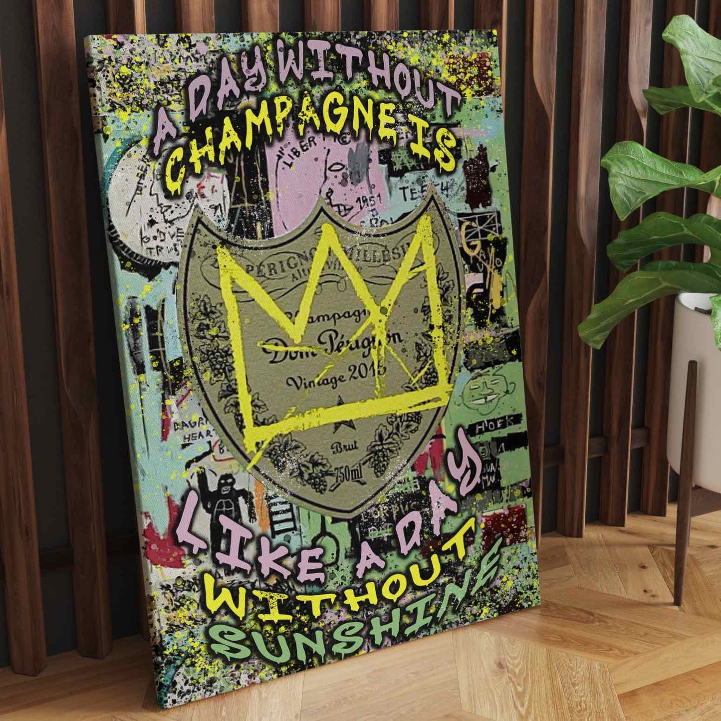 Day Without Champagne Canvas