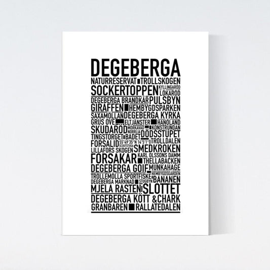 Degeberga Text Poster