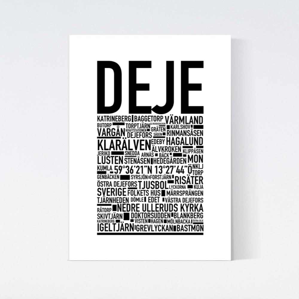Deje Text Poster
