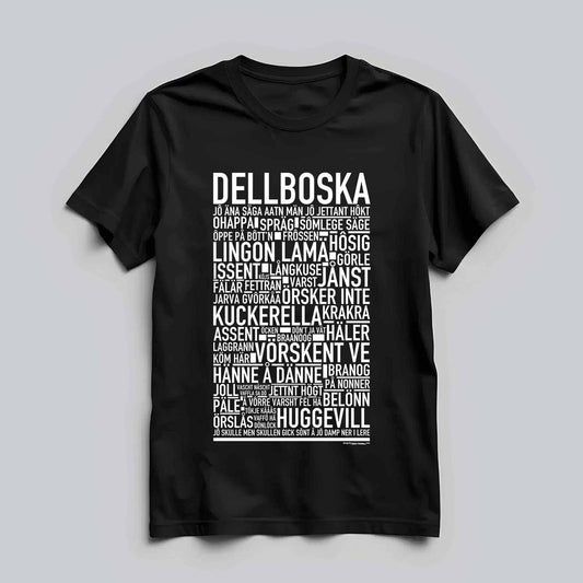 Dellboska Dialekt Text T-shirt