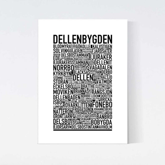 Dellenbygden Text Poster