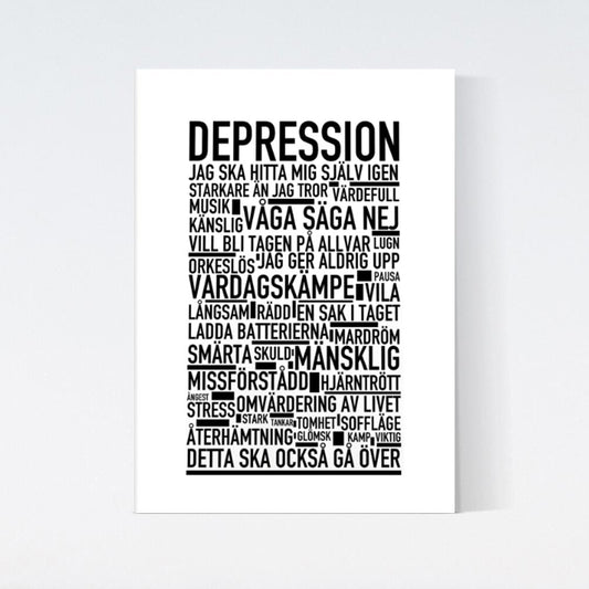 Depression Text Poster