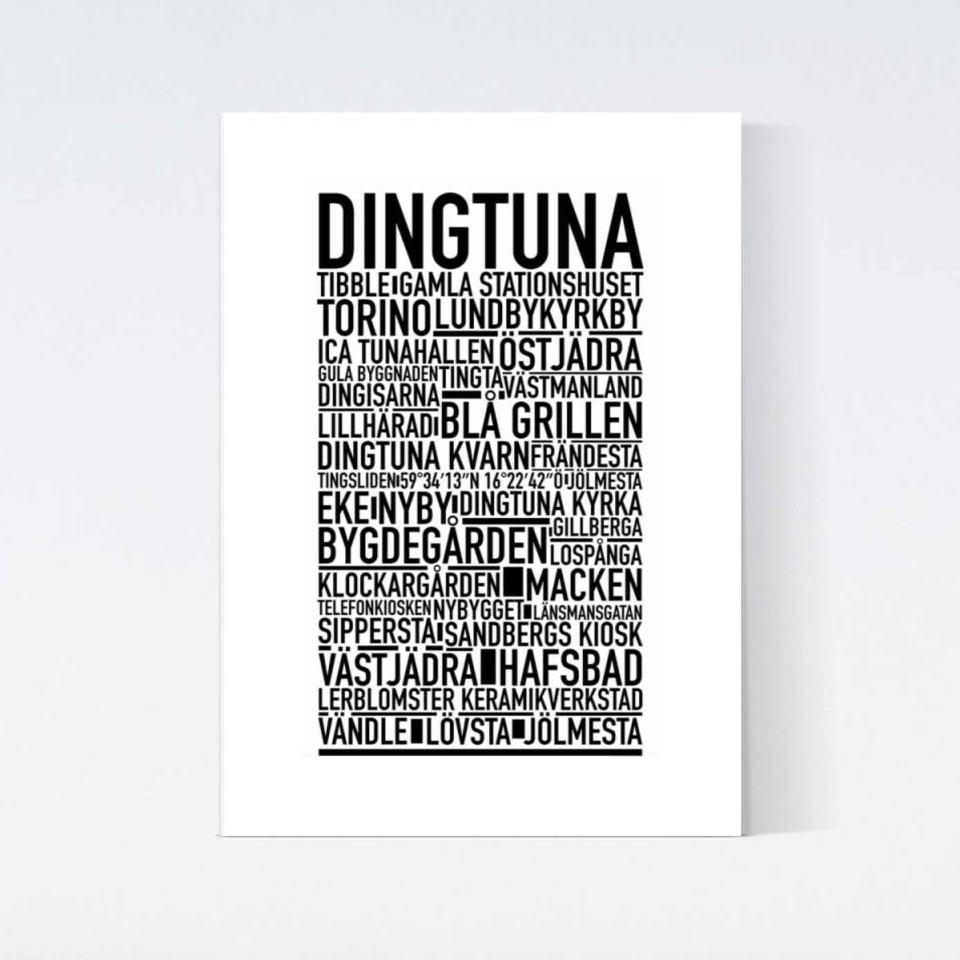 Dingtuna Text Poster