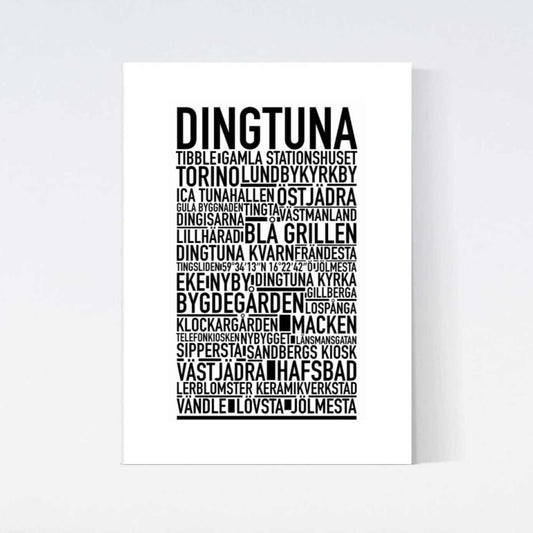 Dingtuna Text Poster