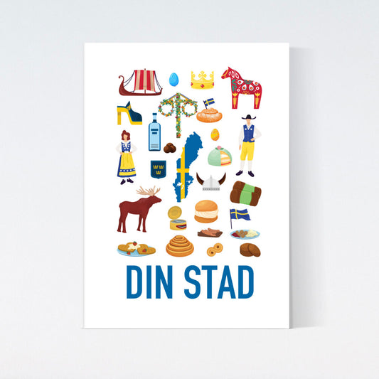 Din Stad Svenska Klassiker Poster