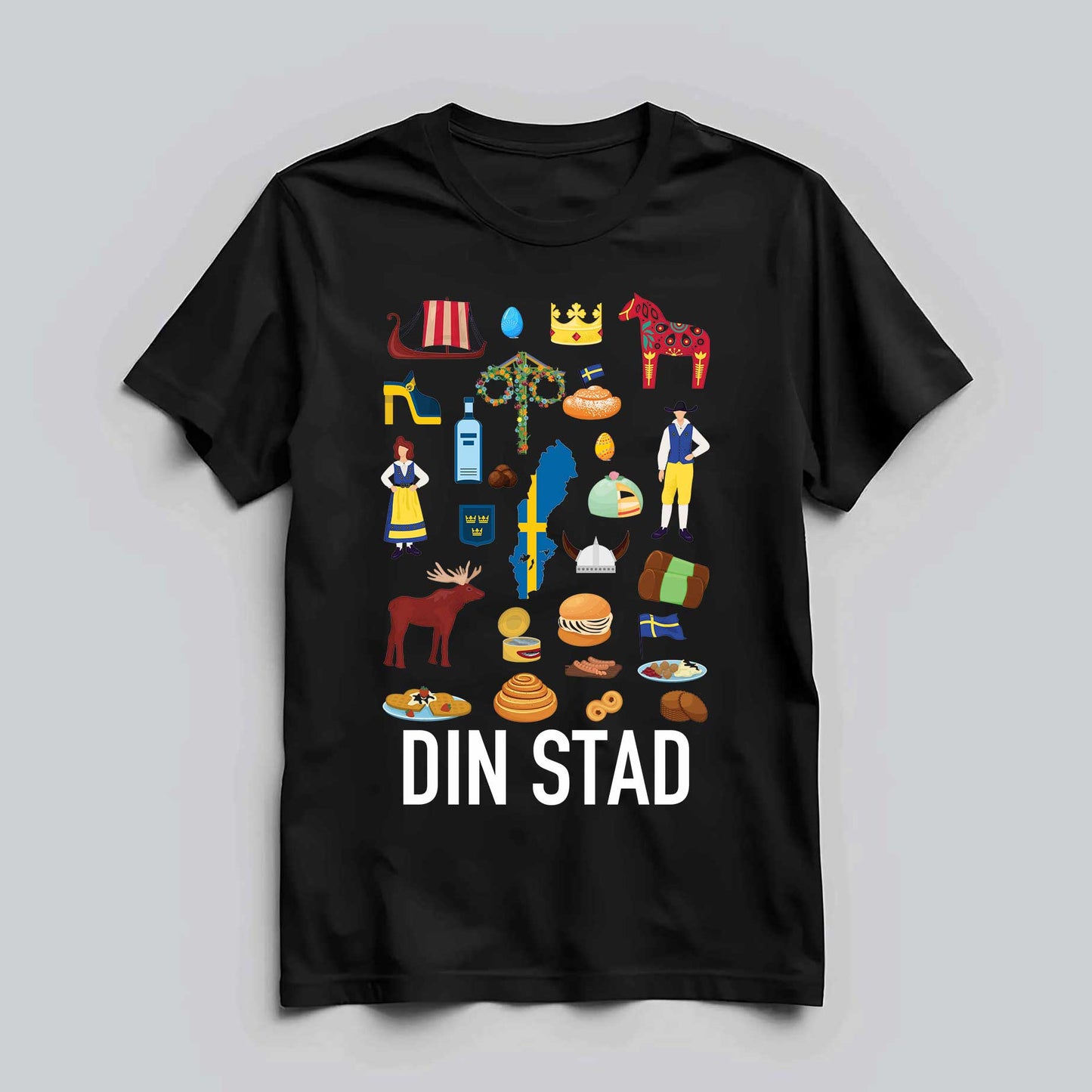 Din Stad Svenska Klassiker T-shirt