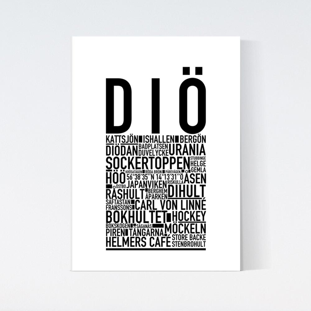 Diö Text Poster