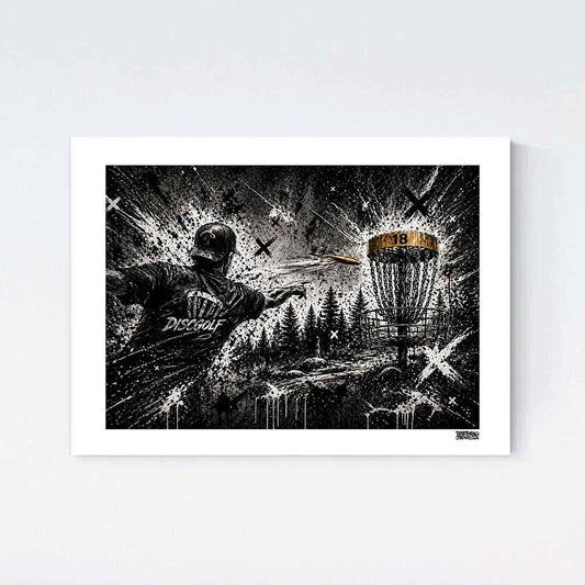 Discgolf Art Poster