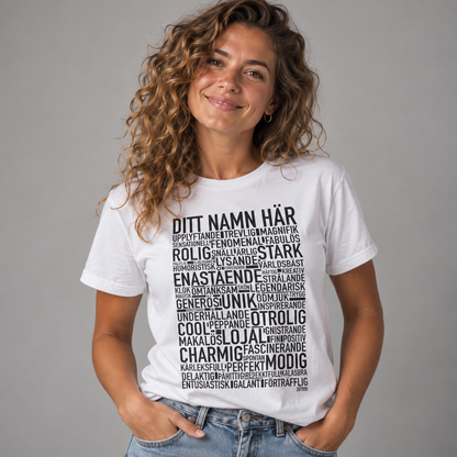Valfritt Namn Text T-shirt