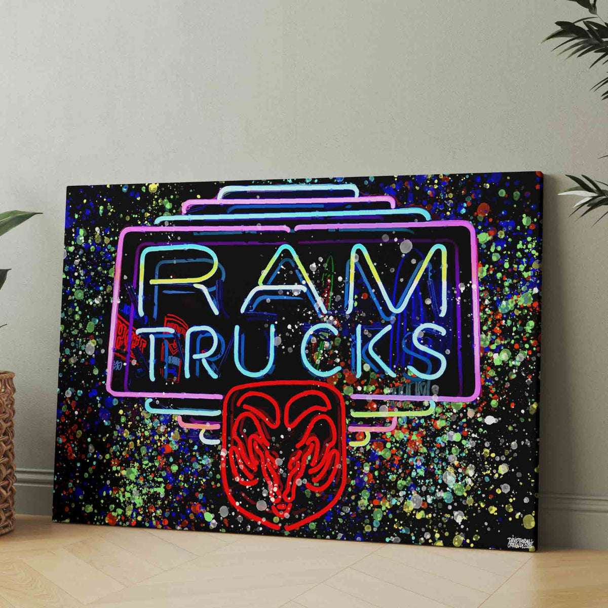 Dodge Ram Trucks Canvas