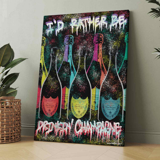Drinkin' Champagne Canvas