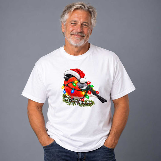 Domherre Med Julbelysning T-shirt