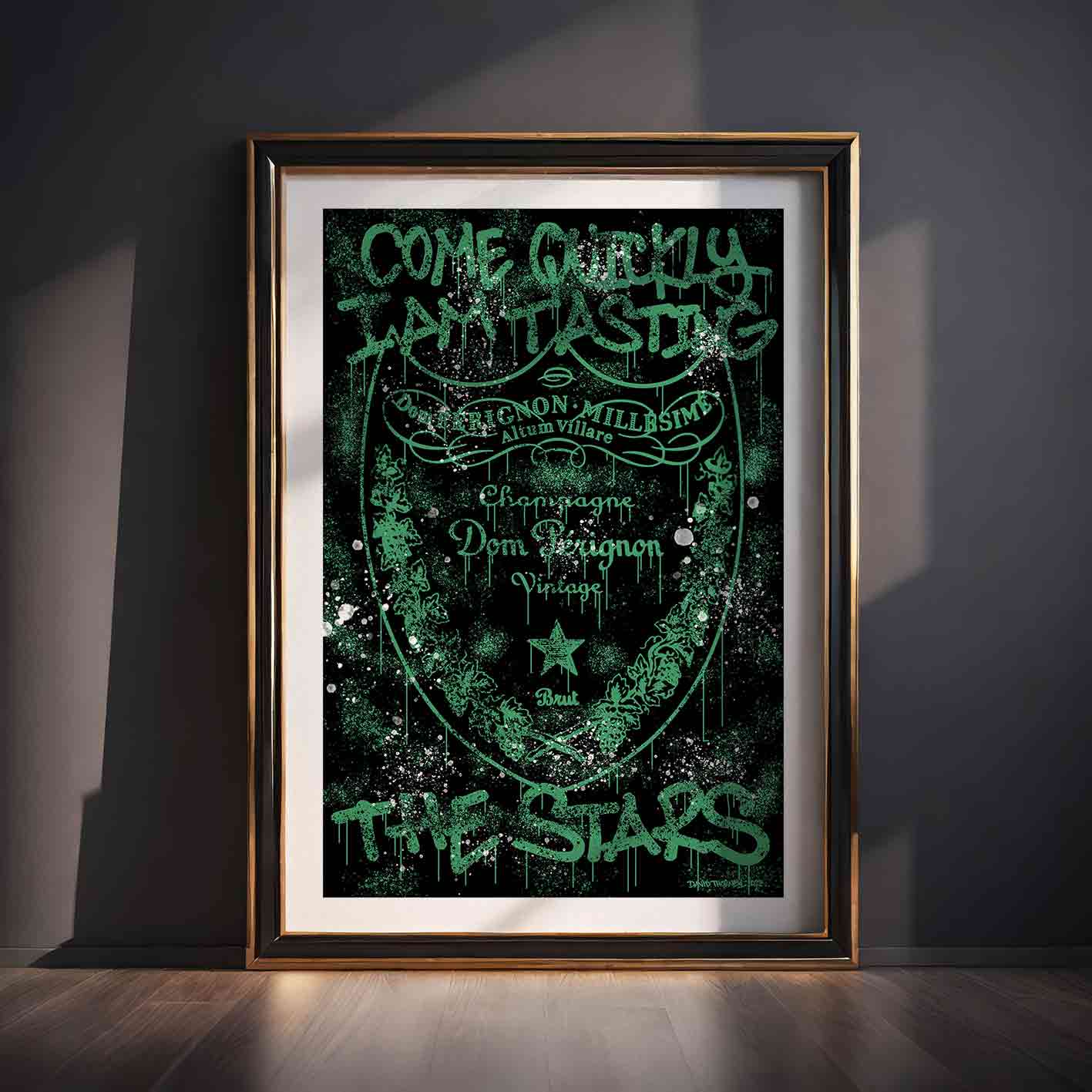 Dom Perignon Graffiti Green Poster