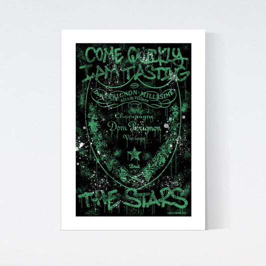 Dom Perignon Graffiti Green Poster