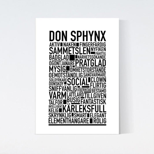 Don Sphynx Katt Poster