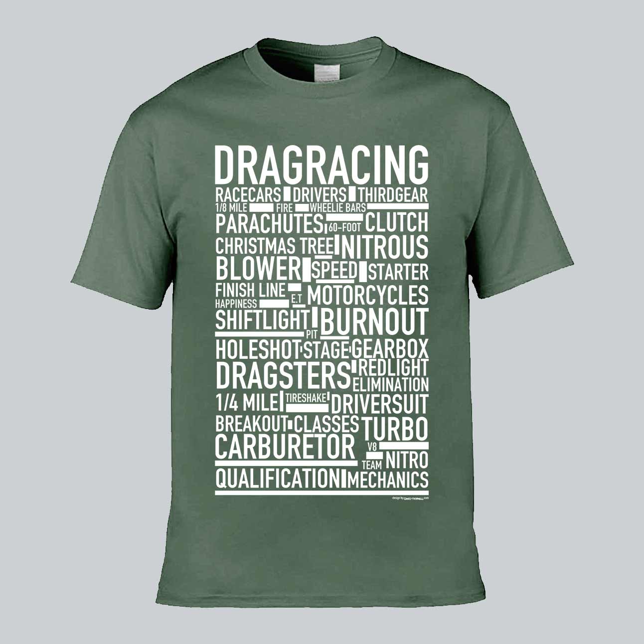 Dragracing Text T-shirt
