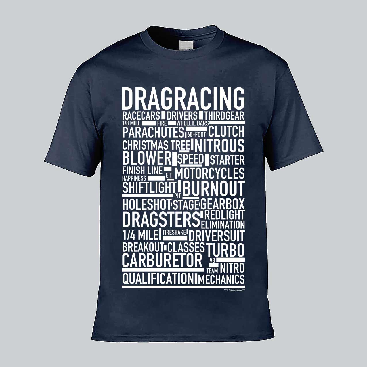 Dragracing Text T-shirt