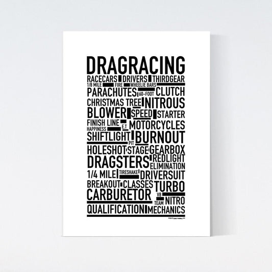 Dragracing Text Poster