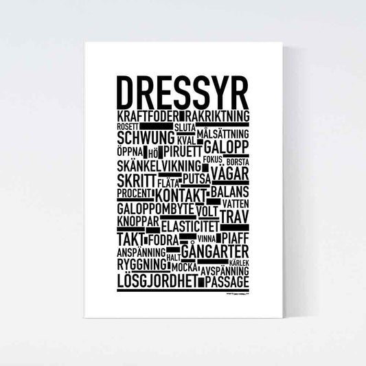 Dressyr Text Poster