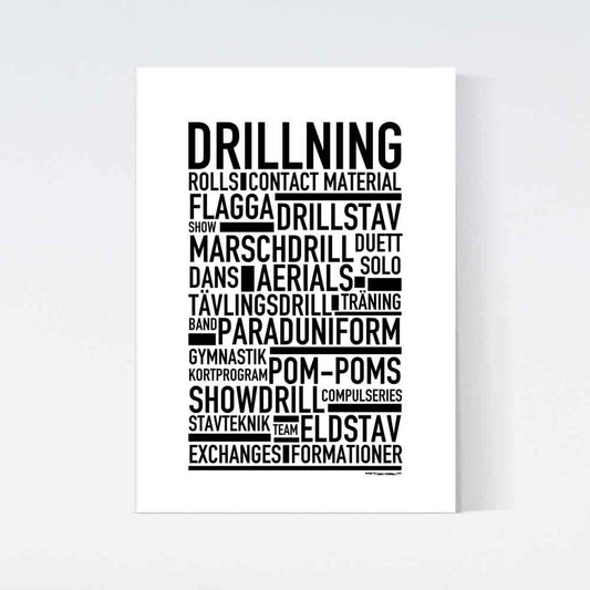 Drillning Text Poster