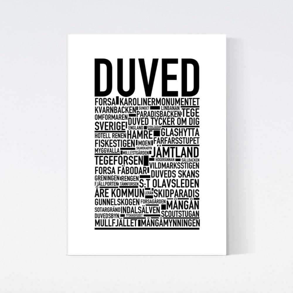 Duved Text Poster