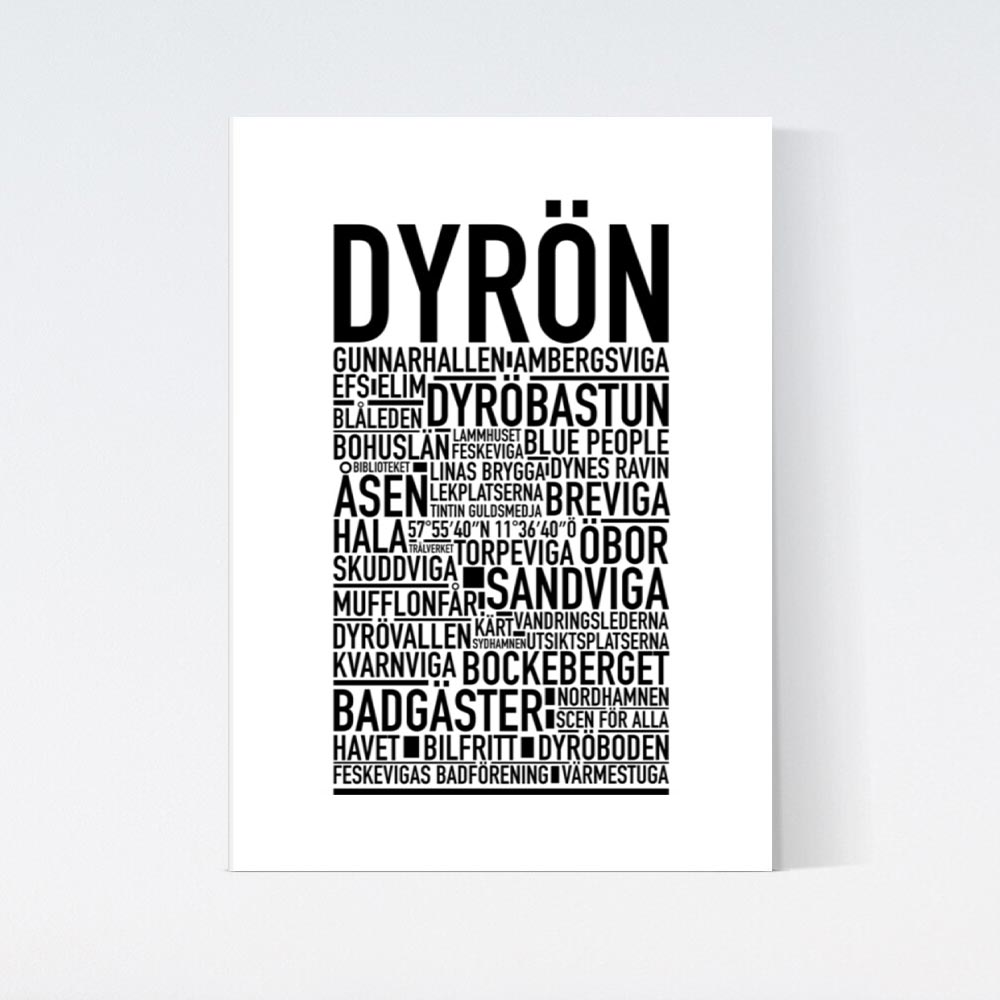 Dyrön Text Poster