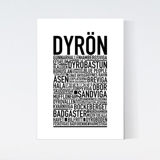 Dyrön Text Poster