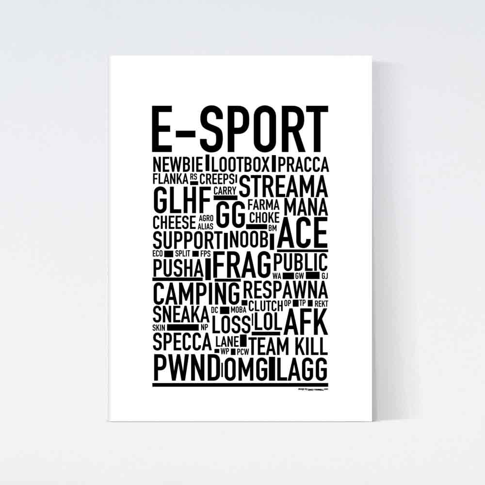 E-Sport Text Poster