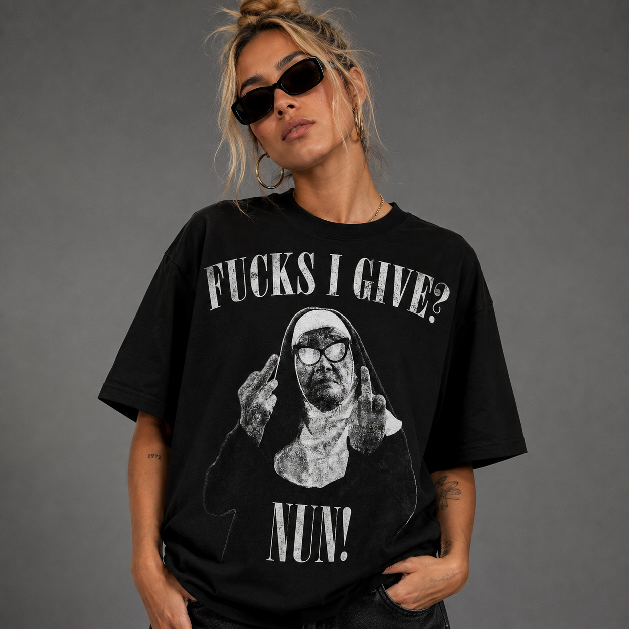 Fucks I Give? NUN T-shirt