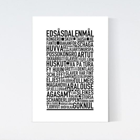 Edsåsdalenmål Dialekt Text Poster