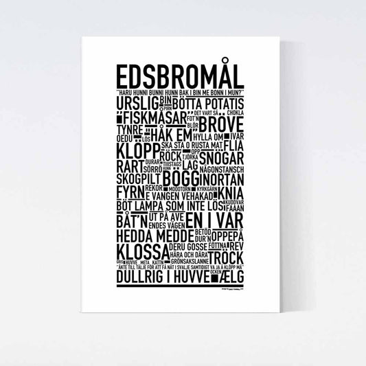 Edsbromål Dialekt Text Poster