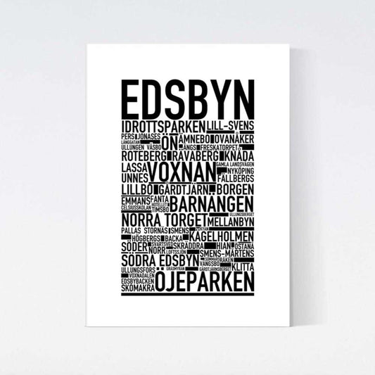 Edsbyn Text Poster