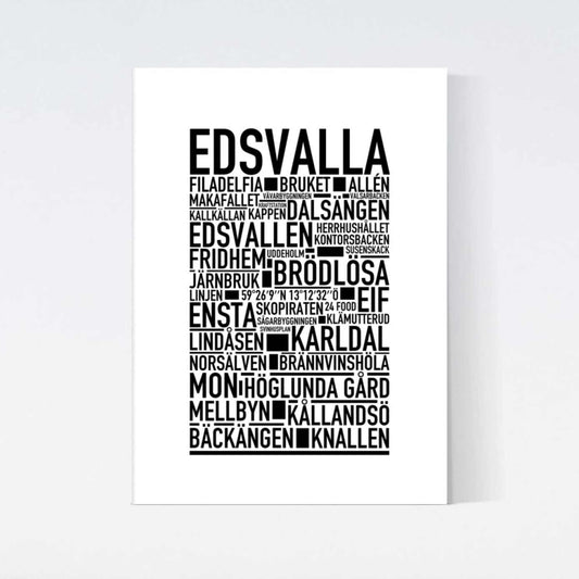Edsvalla Text Poster