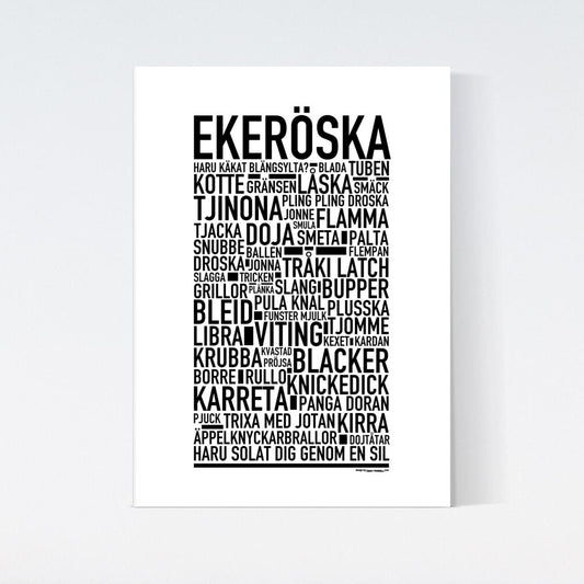 Ekeröska Dialekt Text Poster