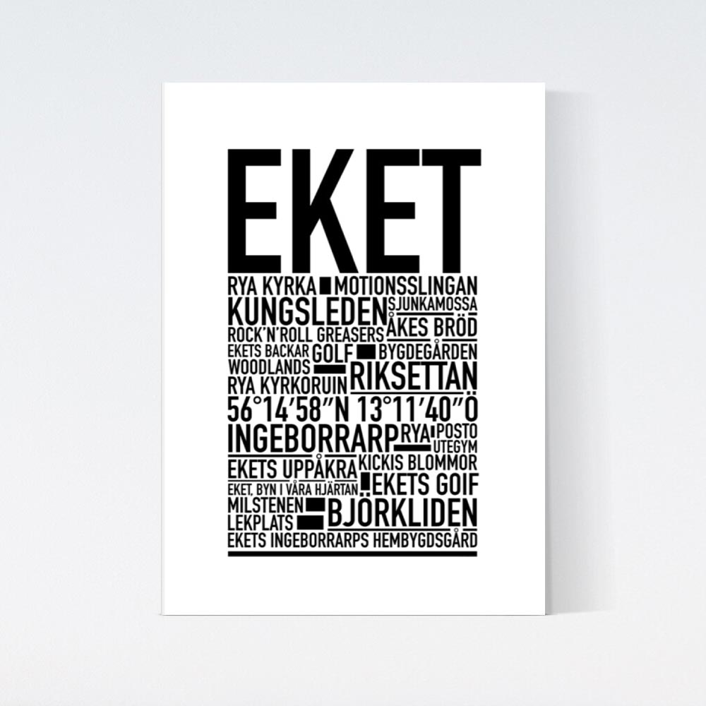 Eket Text Poster