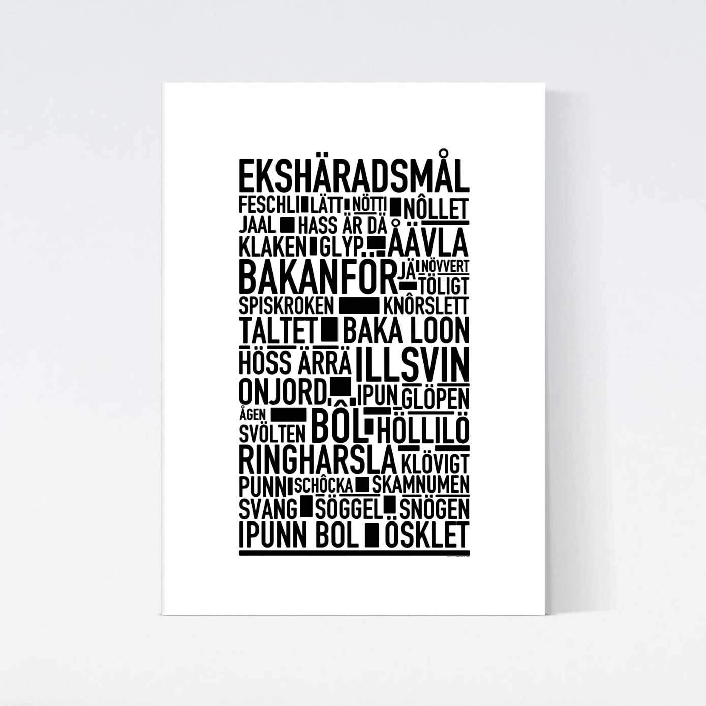 Ekhäradsmål Dialekt Text Poster