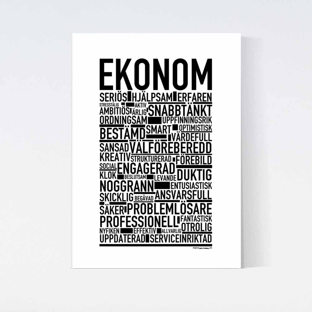 Ekonom Text Poster