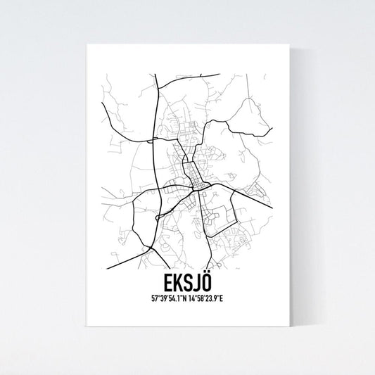 Eksjö Karta Poster