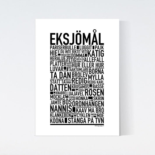 Eksjömål Dialekt Text Poster