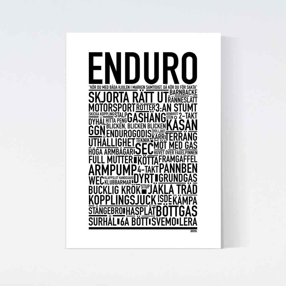 Enduro Text Poster