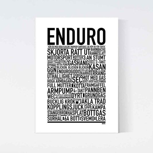 Enduro Text Poster