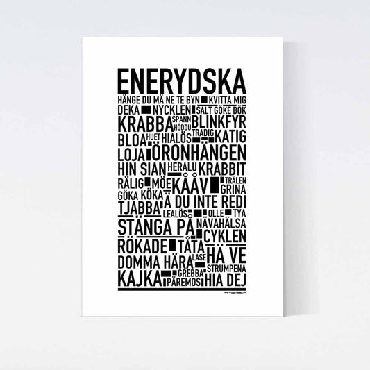 Enerydska Dialekt Text Poster