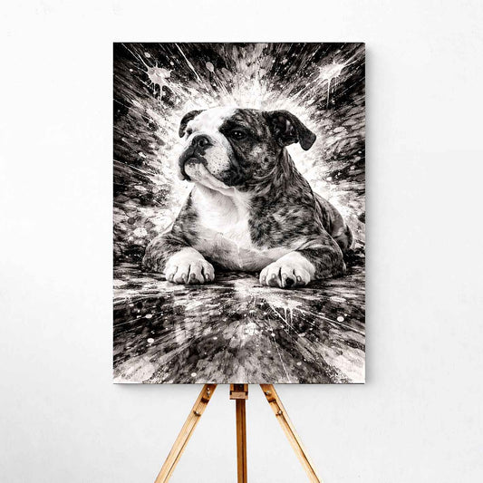 Engelsk Bulldogg Canvas